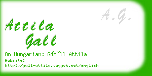 attila gall business card